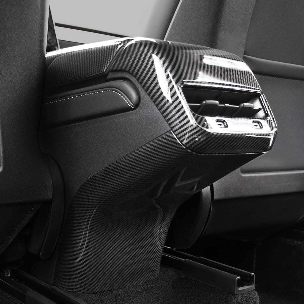 Glossy Carbon Fiber Center Console Cover S9305