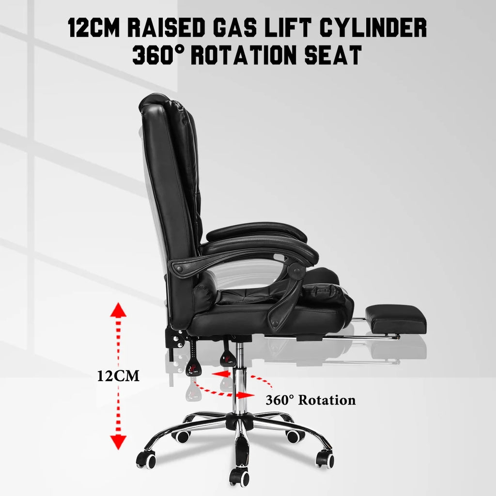 Ergonomic Faux Leather High Back Office Chair with Lumbar Support L967