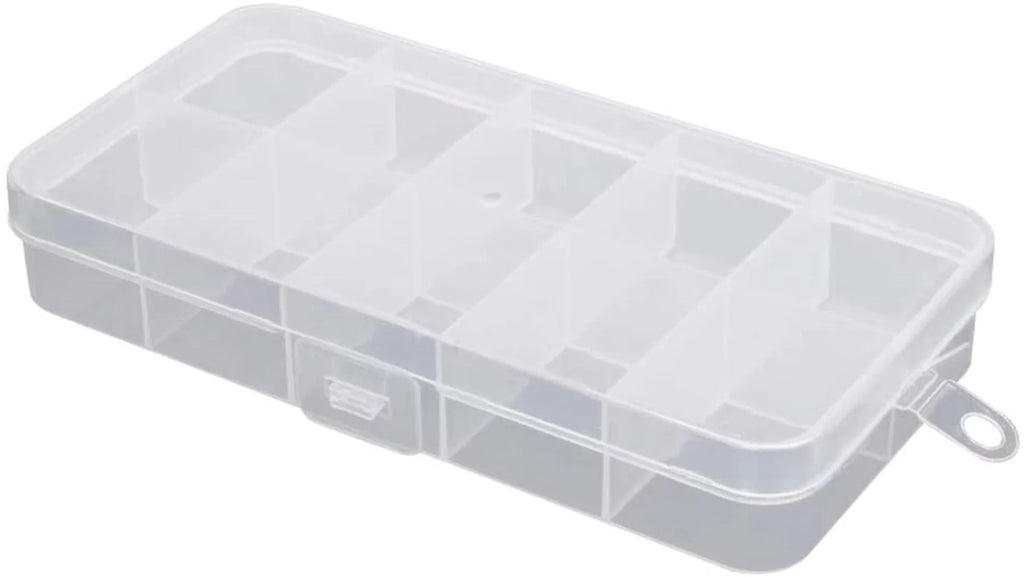 Plastic 10 Grids Component Storage Box Pack of 2 N917