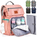 Gray Baby Diaper Bag Backpack with Changing Pad W61079