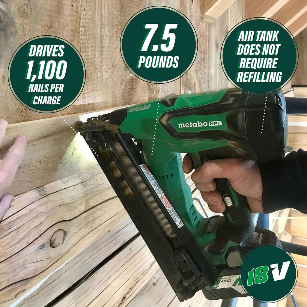 18V Brushless 15 Gauge Cordless Finish Nailer Kit T40894