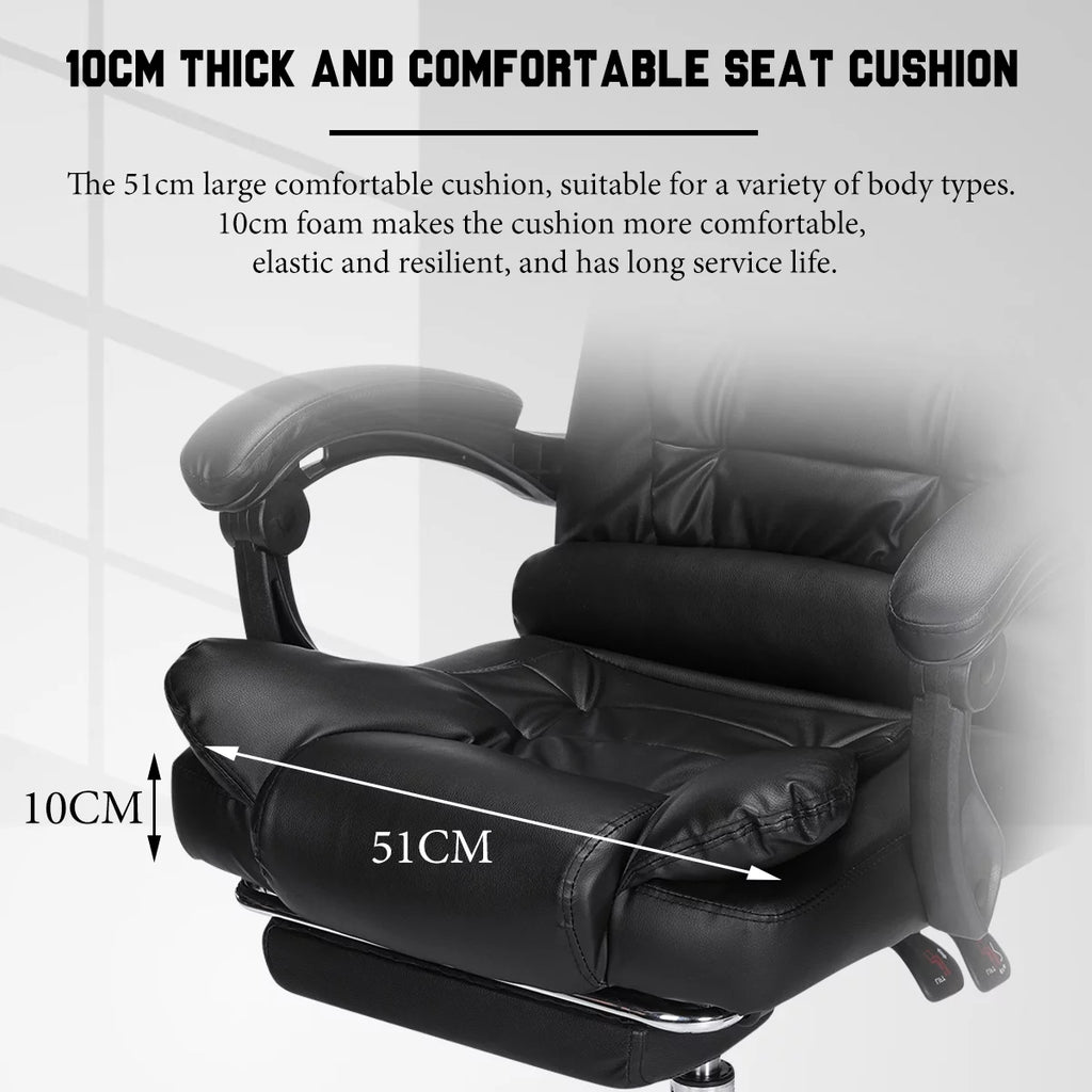 Ergonomic Faux Leather High Back Office Chair with Lumbar Support L967