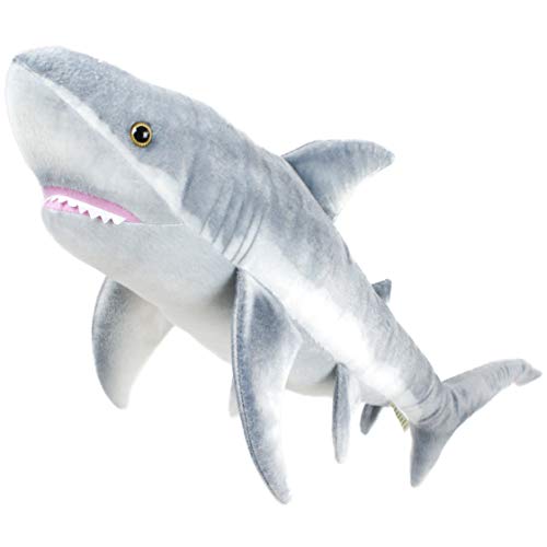 34 Inch Long Great White Stuffed Animal Plush P74302