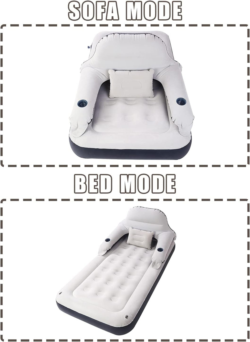 Twin Air Mattress with Soft Backrest Patch Kit O943495