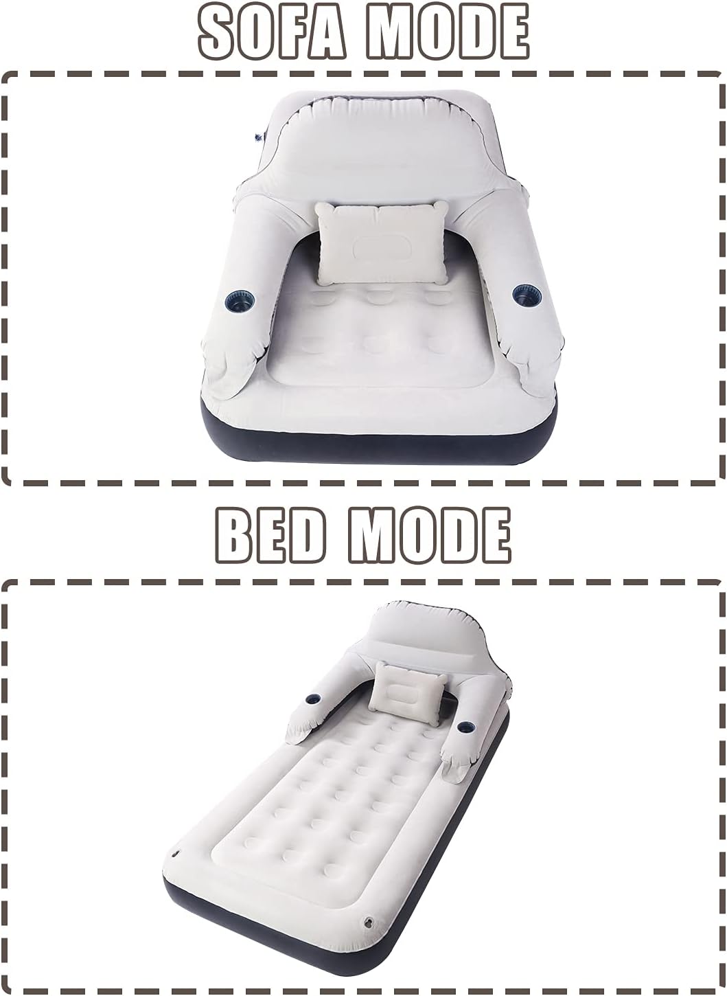 Twin Air Mattress with Soft Backrest Patch Kit O943495