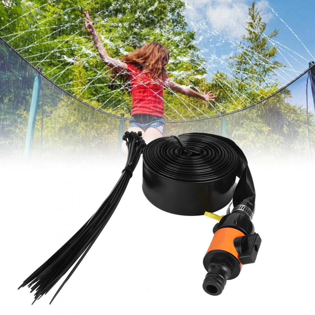 Rociador de agua de trampolín al aire libre PVC Naranja 15m M93860