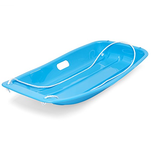 35in Kids Plastic Snow Sled with Pull Rope N36554