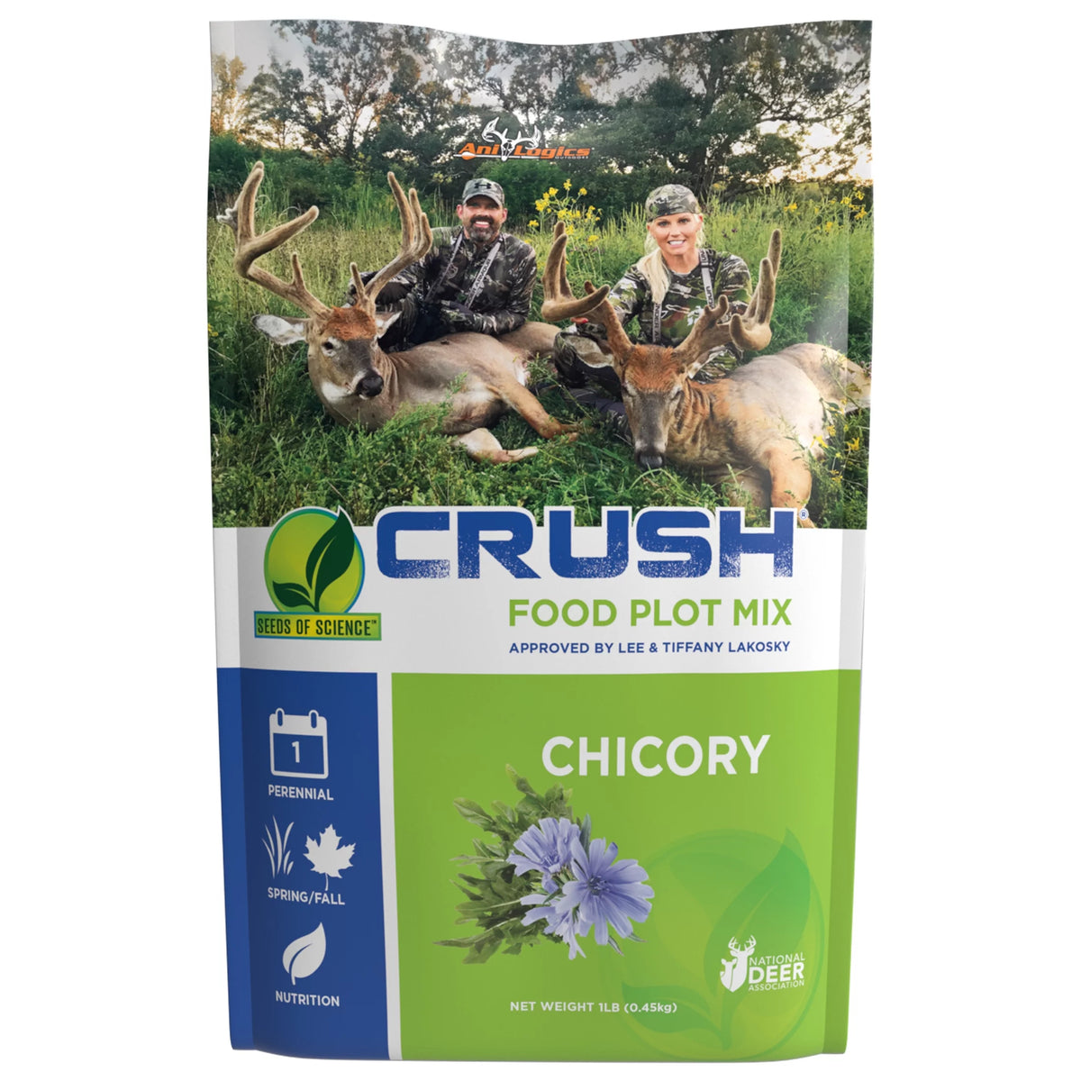 Chicory Deer Food Plot Seed 1 lb Bag 2Pack S550