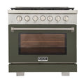 36 5.2 cu. ft. Propane Gas Range Olive Green P846429
