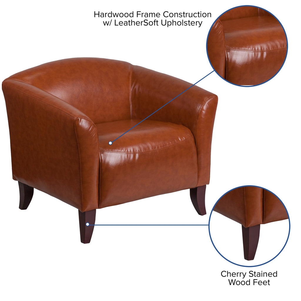 Cognac LeatherSoft Chair P30030