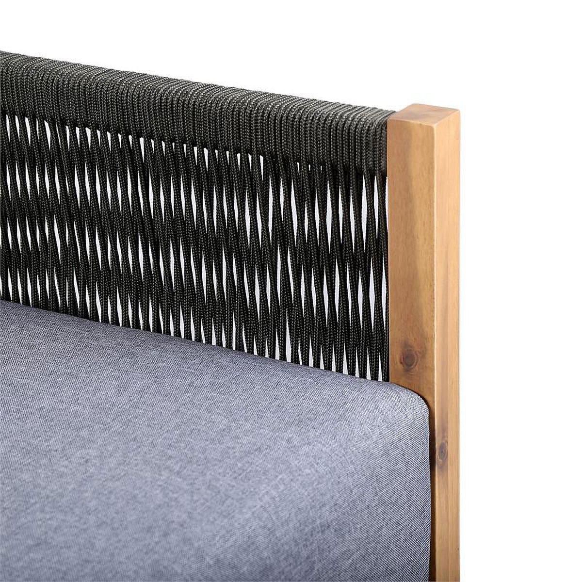 Dark Gray Polyester Fabric Outdoor Sofa J188