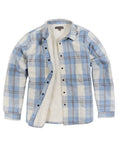Women's Snap Front Sherpa Lined Flannel Shirt Jacket Y421289