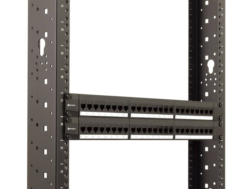 Cat6 High-Density Feed Through Patch Panel - 48 Port 2U P484