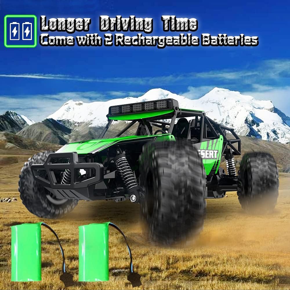 Remote Control Car 1/16 Scale Off-Road Monster Truck Green Z1963