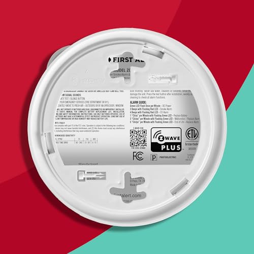 Battery Powered Z-Wave Smoke Detector & Carbon Monoxide Alarm R538