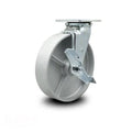 8 inch Semi Steel Cast Iron Swivel Caster with Top Lock Brake U66140