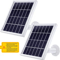 Solar Panel with Adjustable Mount Bracket, 12 Feet Cable (2 Pack) Q9958