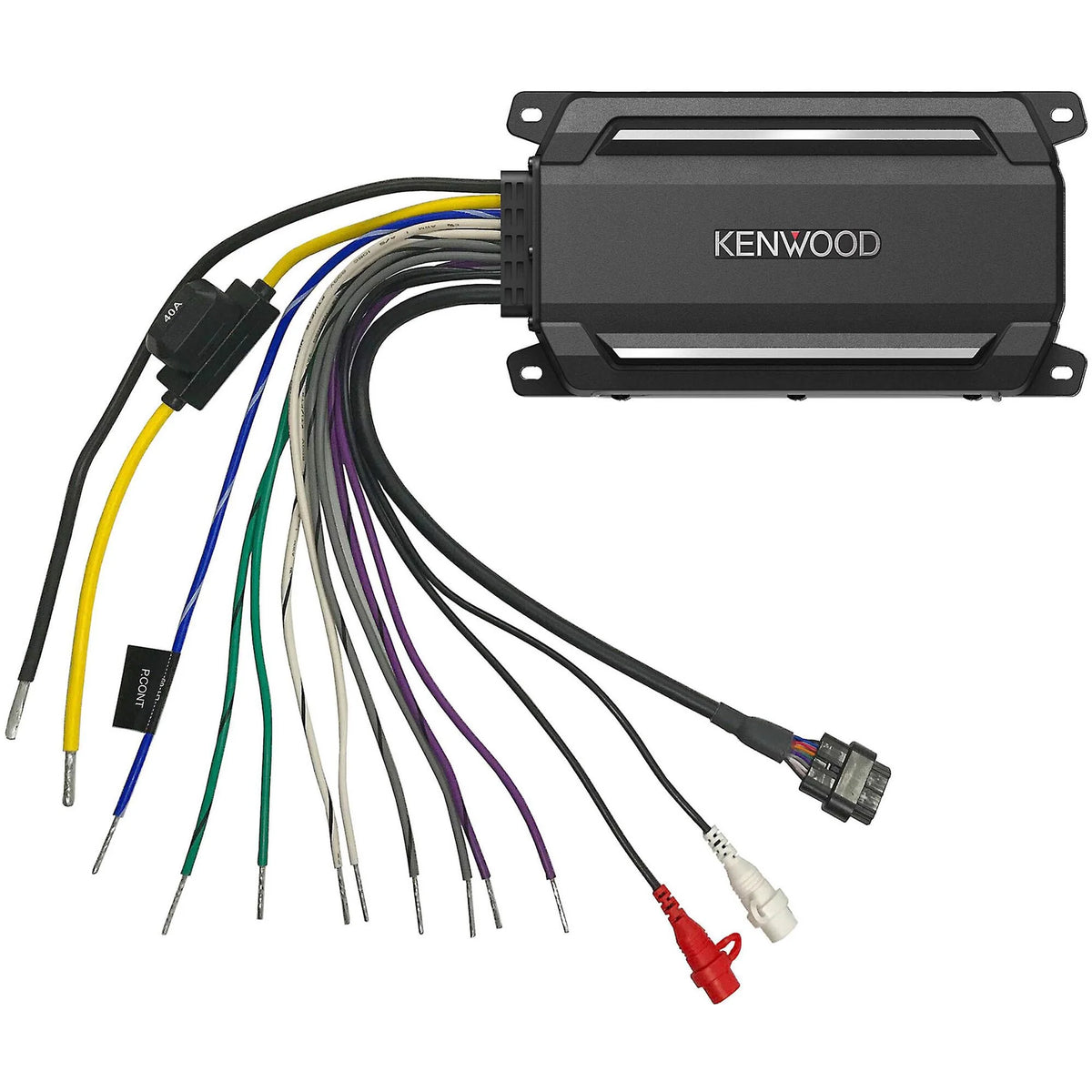 4 Channel Bluetooth Waterproof Compact Amplifier with 6.5" 2-way Marine Speaker System L797773