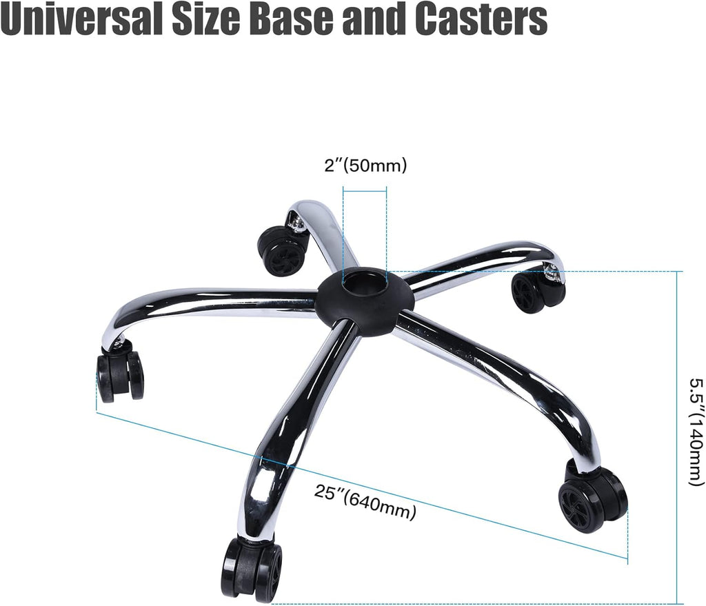 Heavy Duty Office Desk Chair Base with Casters Replacement L460765