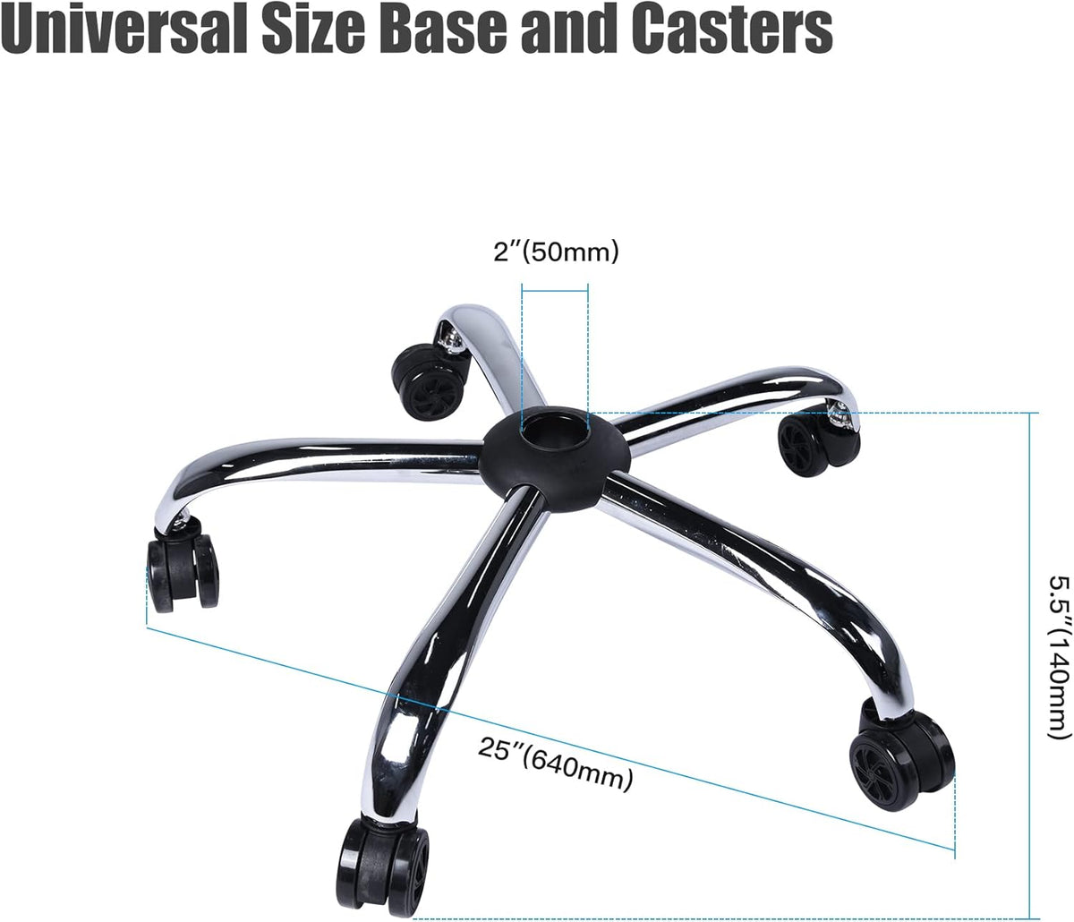Heavy Duty Office Desk Chair Base with Casters Replacement L460765