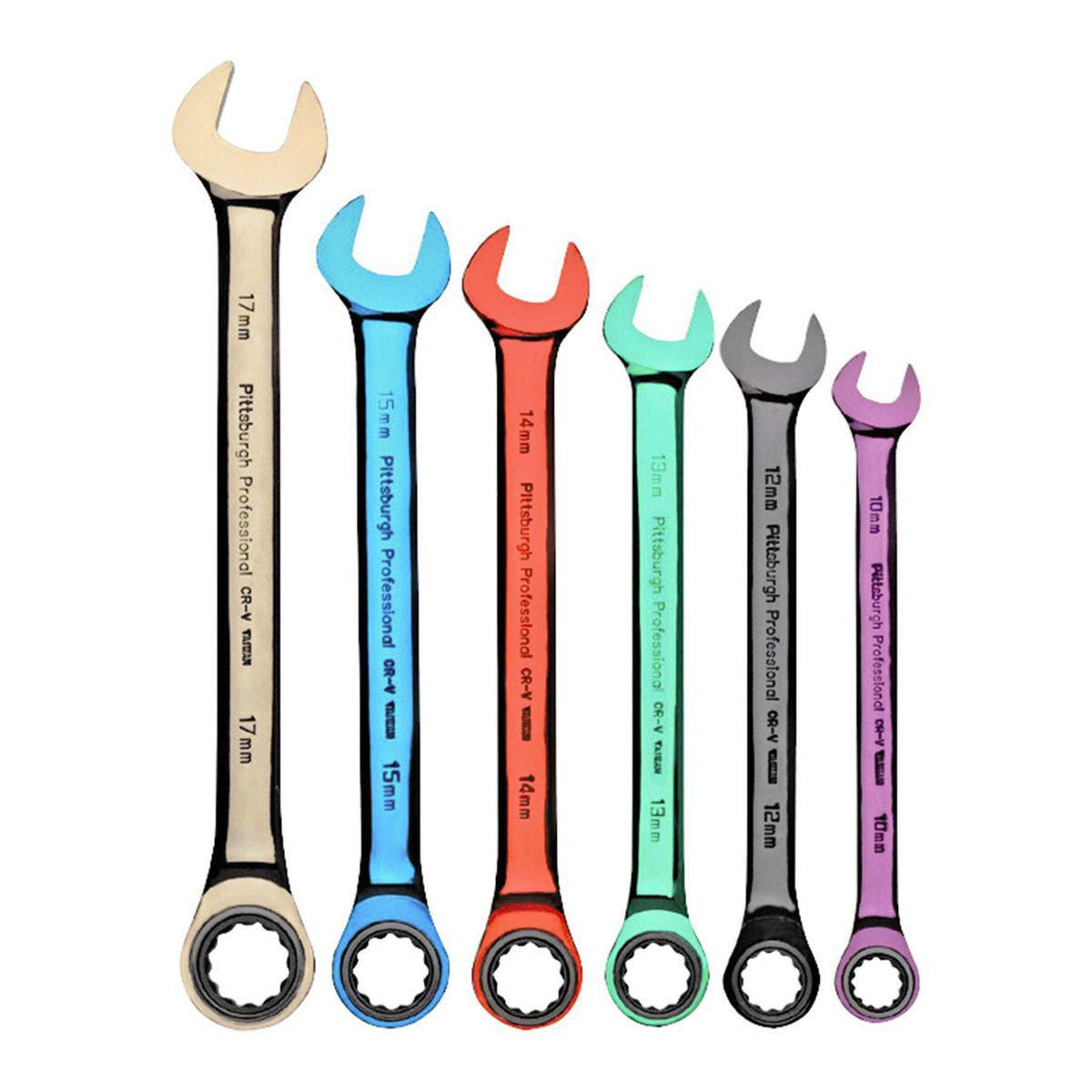 Ratcheting Combination Wrench Set, 6-Piece V205783