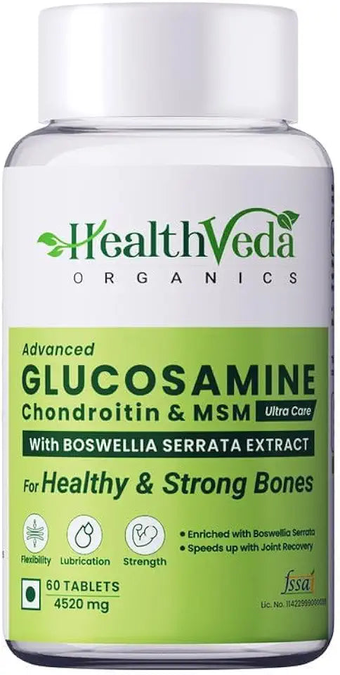 Plant Based Glucosamine Chondroitin & MSM 60 Veg Tablets G881
