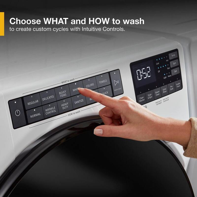 4.5 cu. ft. Front Load Washer with Steam in White J134