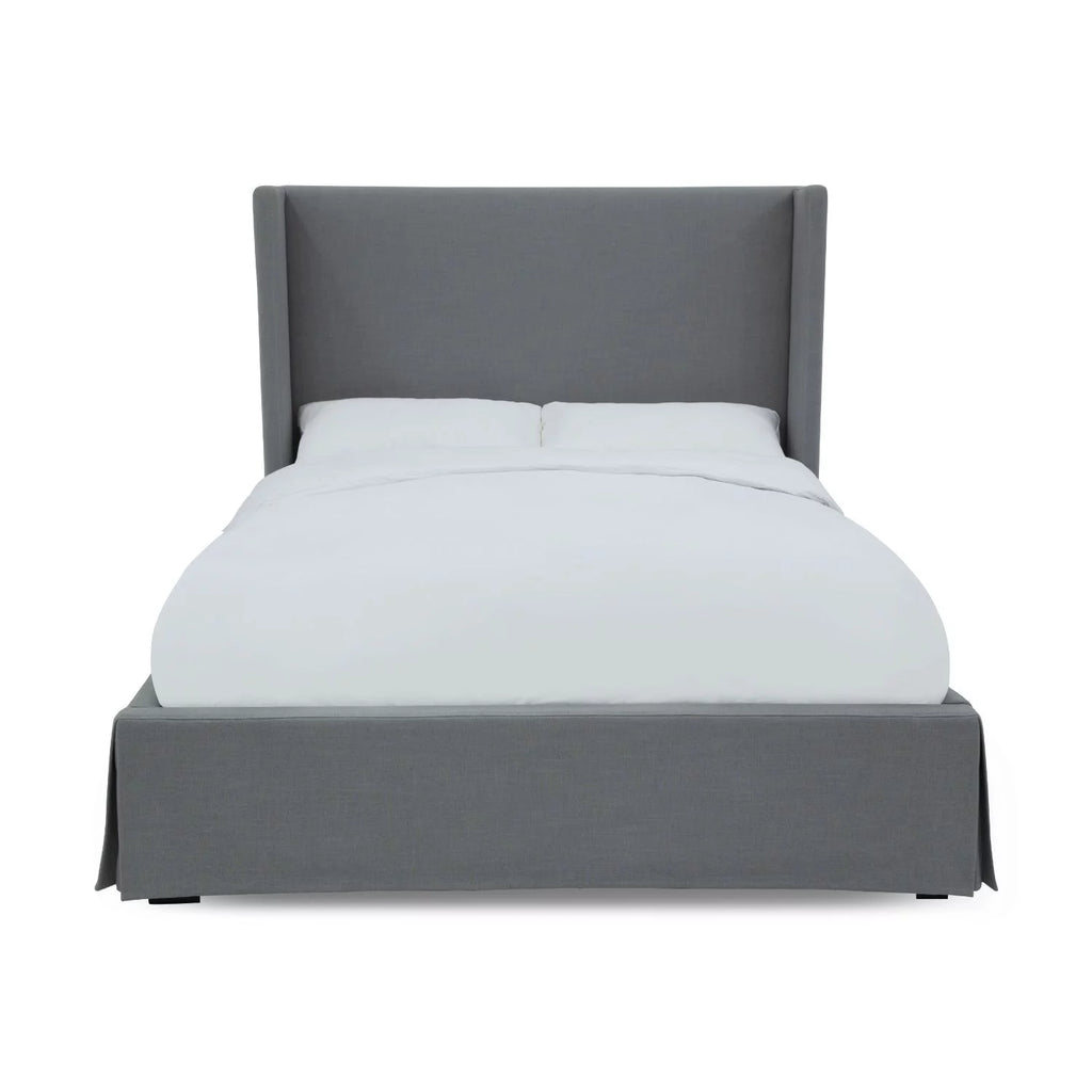 Queen Upholstered Storage Panel Bed T5961