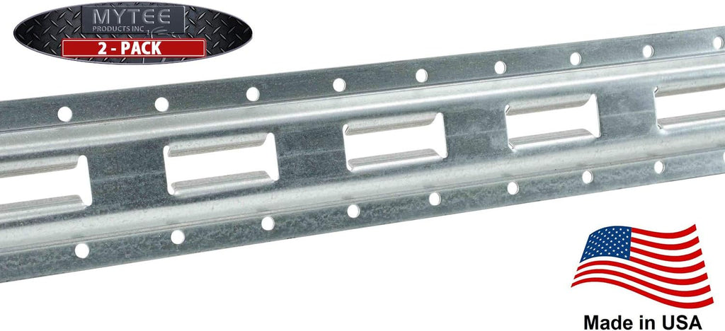 8 Pack 5' Vertical E-Track Galvanized Steel Tie-Down Rail D131