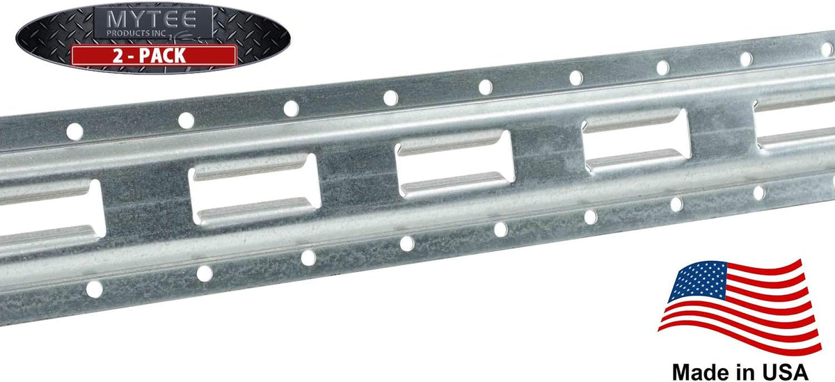 8 Pack 5' Vertical E-Track Galvanized Steel Tie-Down Rail D131