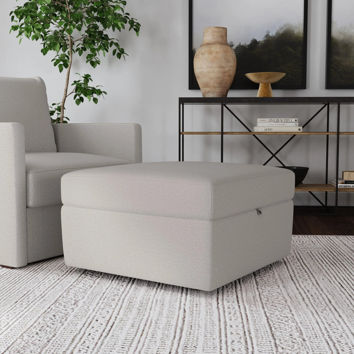 Frost Ottoman with Storage F918574