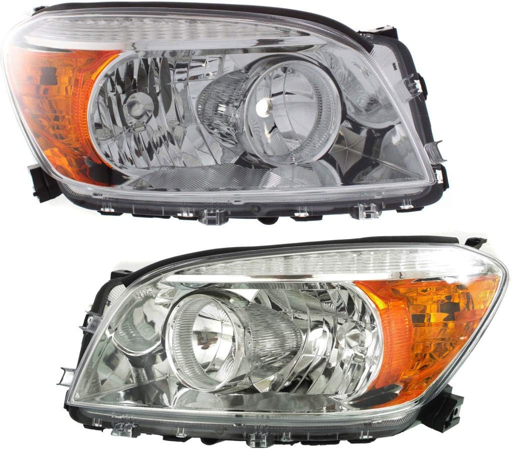 Chrome Headlight Pair for 2006 2007 2008 Toyota RAV4 R206