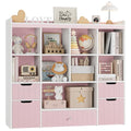 48" W Kids Toy Storage Organizer with Removable Bins and Drawers, Grey E479