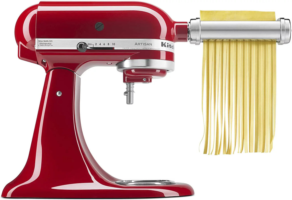 White Pasta Press Attachment with 6 Interchangeable Pasta Plates I2103
