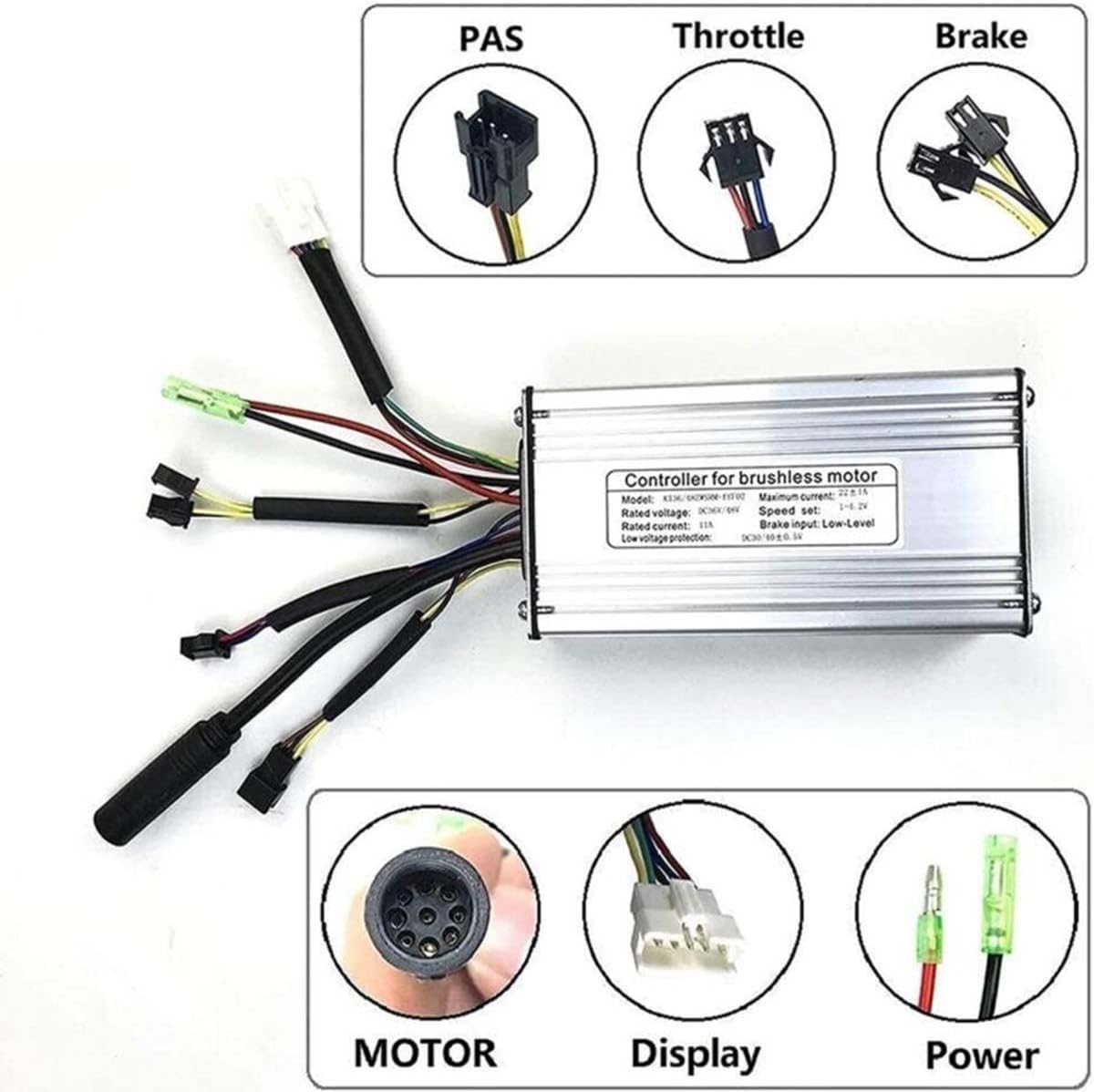 20"/24"/26"/27.5"/28"/29"/700C Front Wheel Electric Bicycle Hub Motor Conversion Kit with LCD3 Display C18474