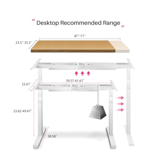 Dual Motor Electric Adjustable Standing Desk Frame Q8988