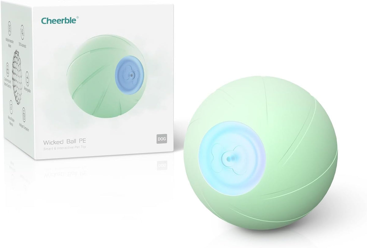Smart Interactive Dog Toy, Automatic Moving Bouncing Rotating Ball with Lights M772