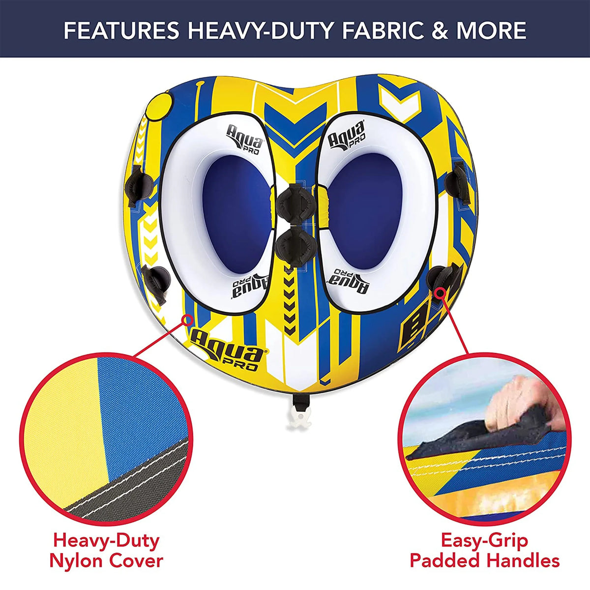 Yellow & Blue 2 Person Towable Rider H11946