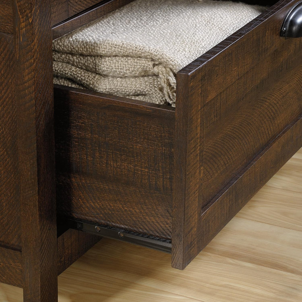 Rustic Walnut Storage Cabinet C615201