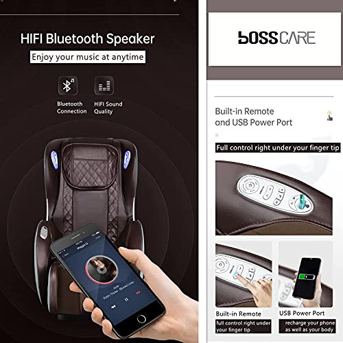 Light Grey SL Track Full Body Massage Recliner D126137