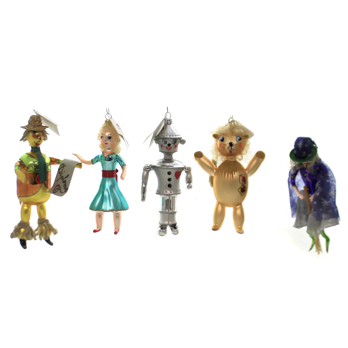 Italian Ornaments Glass Dorothy Lion Tinman Scarecrow E271792