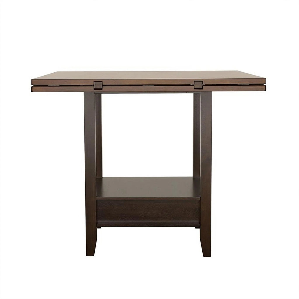 Wood Round Counter Height Drop Leaf Table K692