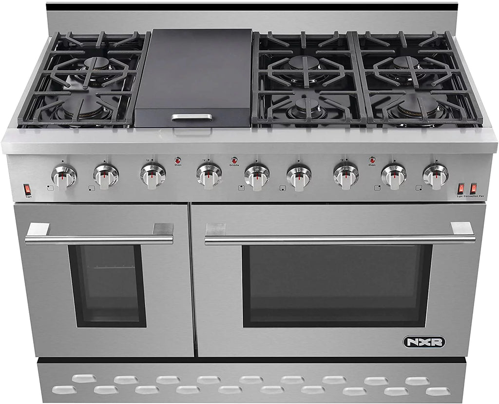48" Stainless Steel Propane Gas Range with Convection Oven M92195