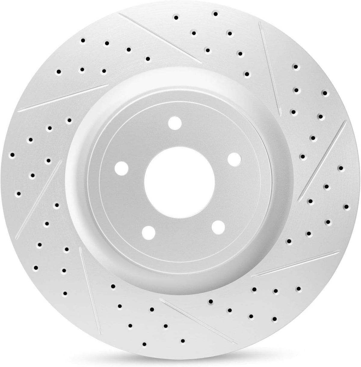 Carbon Geomet Drill/Slot Brake Rotors Kit + Ceramic Brake Pads T246789