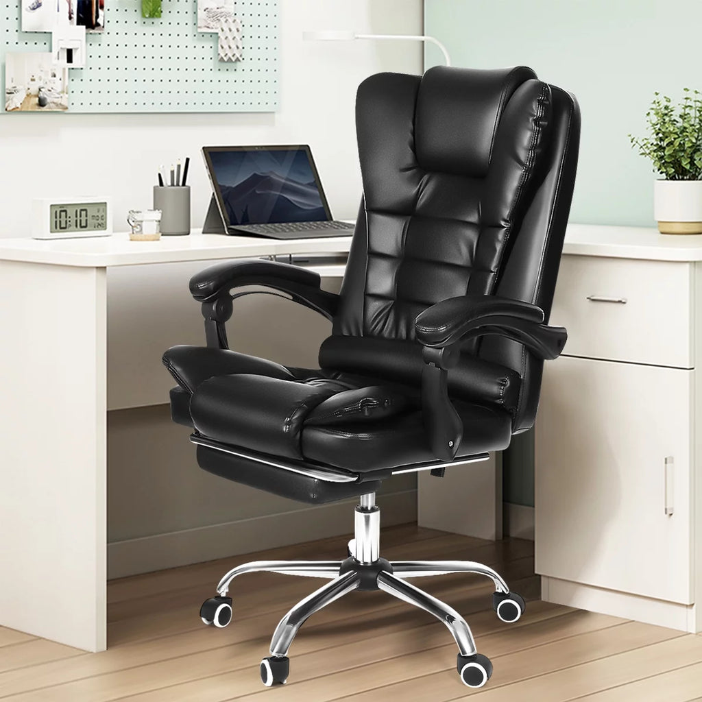 Ergonomic Faux Leather High Back Office Chair with Lumbar Support L967