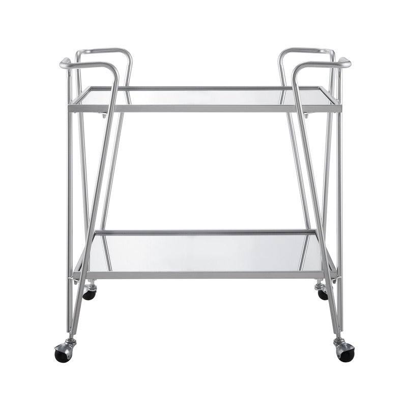 Silver Mid-Century Bar Cart U8628