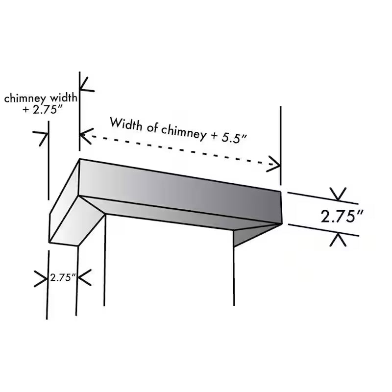 Crown Molding Profile for Wall Mount Range Hood C6672