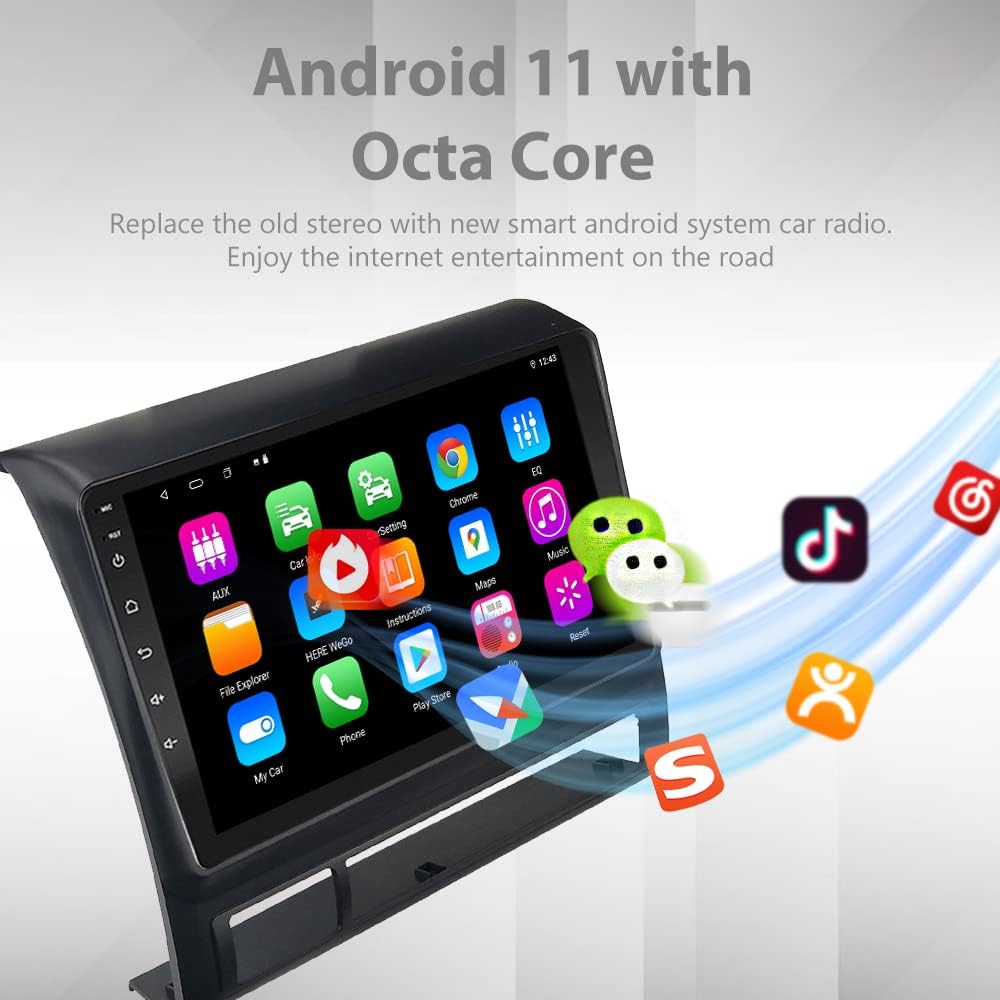 Android 11 Car Radio 9 inch Touch Screen Bluetooth USB Player K648
