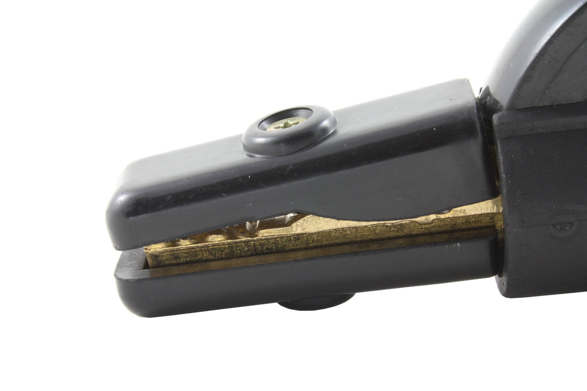 200 Amp Welding Ground Clamp Lead Assembly with Dinse Connector and #2 AWG Cable (75 Feet) V299