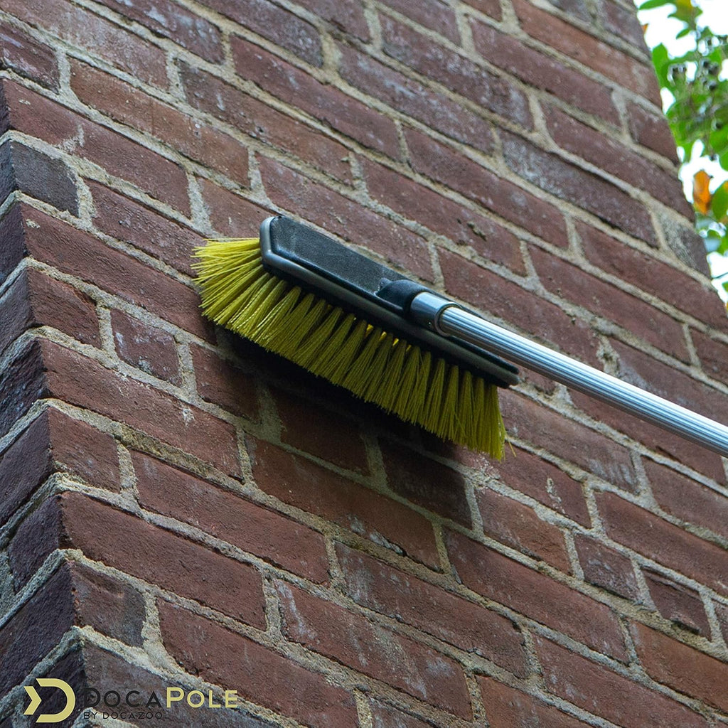 Hard Bristle Scrub Brush with Telescopic Extension Pole W8803